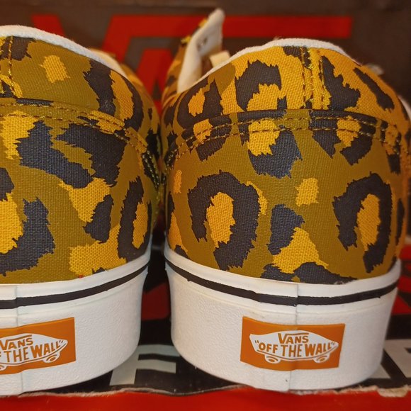 Vans Comfycush Old Skool Leopard Golden Brown/Golden Glow VN0A5DYC9KK - Picture 10 of 13